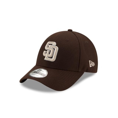 Black San Diego Padres Hat - New Era MLB The League 9FORTY Adjustable Caps USA9723186